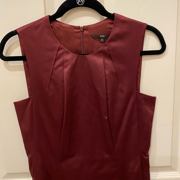 BOSS burgundy dress size 4 Dumine - Picture 2 of 8